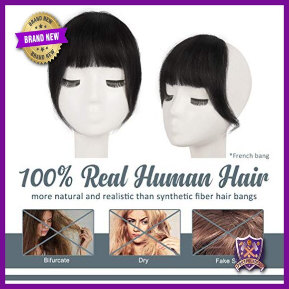 Human Hair Clip-In Bangs with Body Wave Headband Wig main image 5